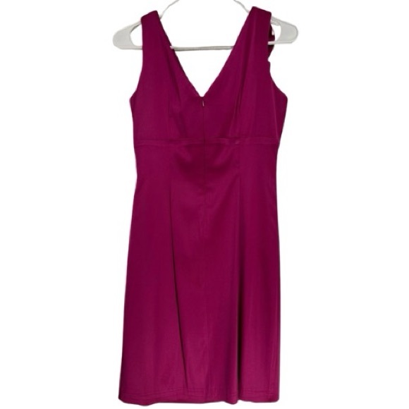 Donna Ricco pink magenta V neck Dress - Picture 2 of 8